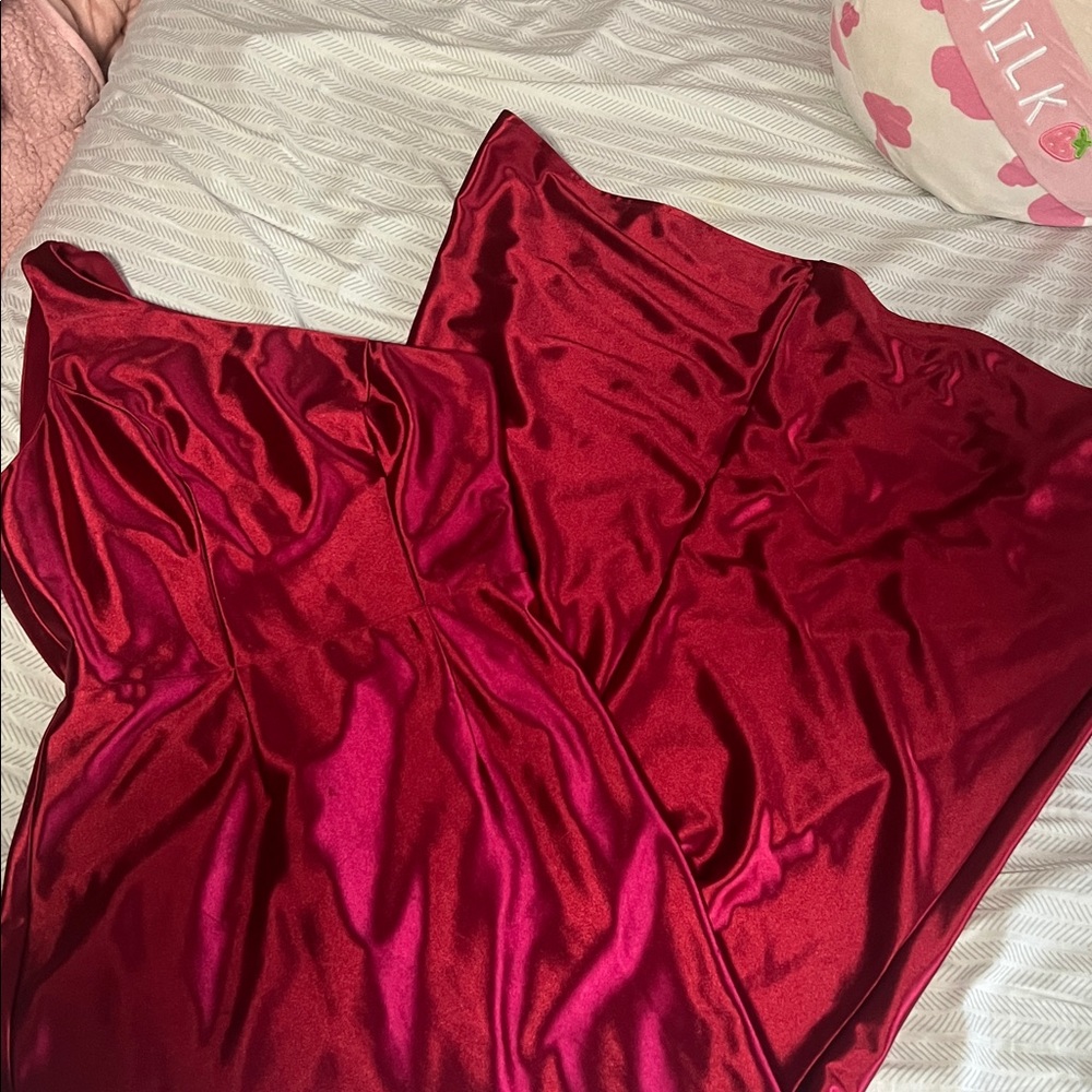 Beautiful red gown asis